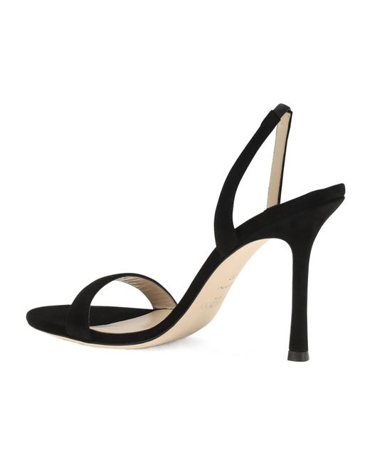 Jimmy Choo Black Jenn 100 Sandals