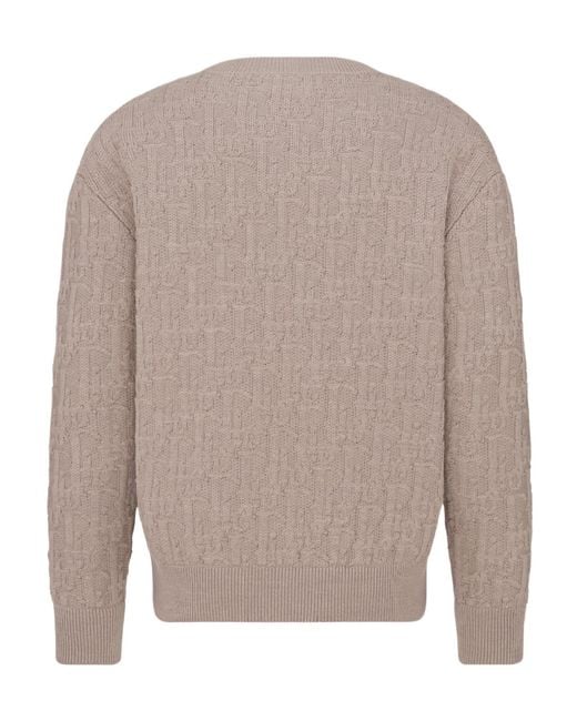 Dior Gray Homme Crewneck Long-Sleeved Jumper for men