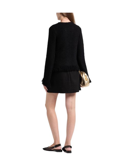 Chloé Black Bouclé Cropped Jacket