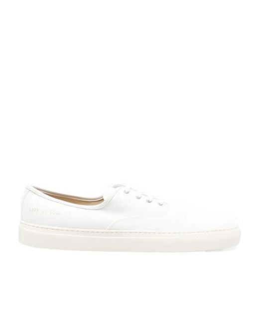 Common Projects White Lace-Up Low-Top Sneakers for men
