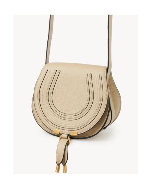 Chloé Natural Small Marcie Saddle Bag