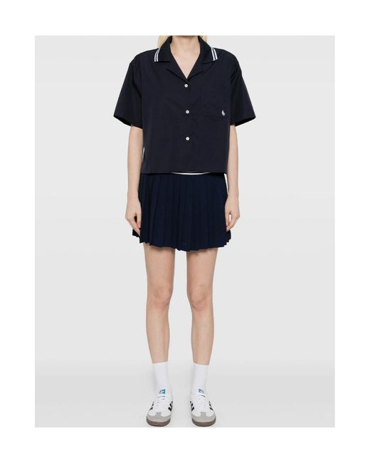 Sporty & Rich Blue Src Logo Abigail Skirt