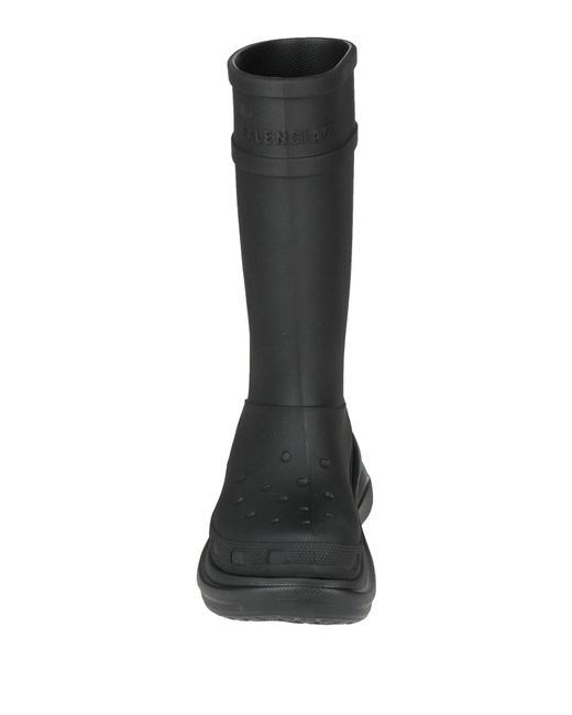 Balenciaga Black Minimalist Solid Color Rain Boots