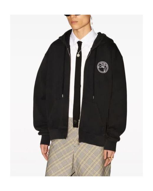 Ambush Black Amblem Zip-Up Hoodie for men