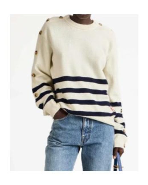 J.W. Anderson Natural Jw Anderson Buttoned Sleeve Breton Jumper