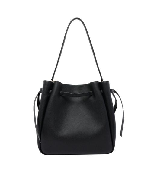 Tory Burch Black Romy Drawstring Shoulder Bag
