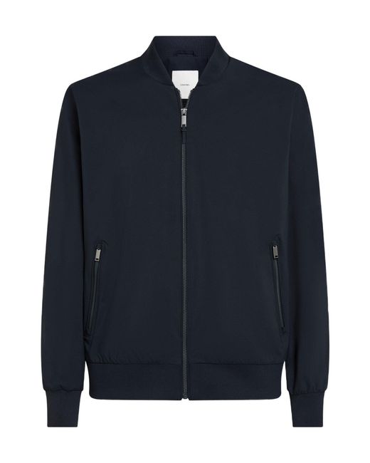 Calvin Klein Blue Baseballcollar Jacket for men