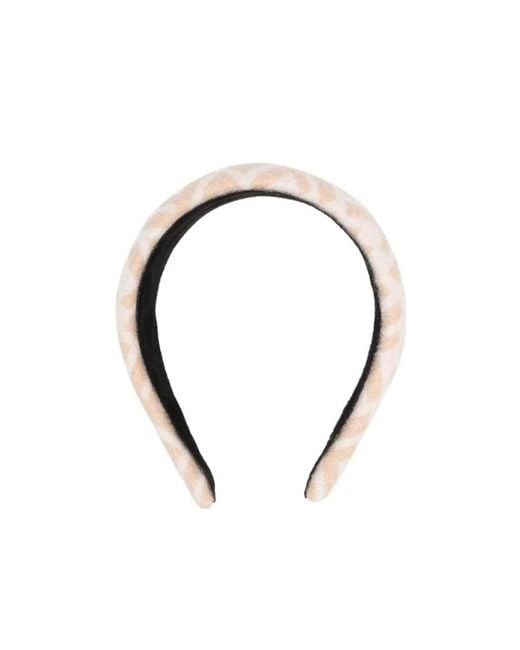 Fendi Metallic Ff Logo-Print Headband