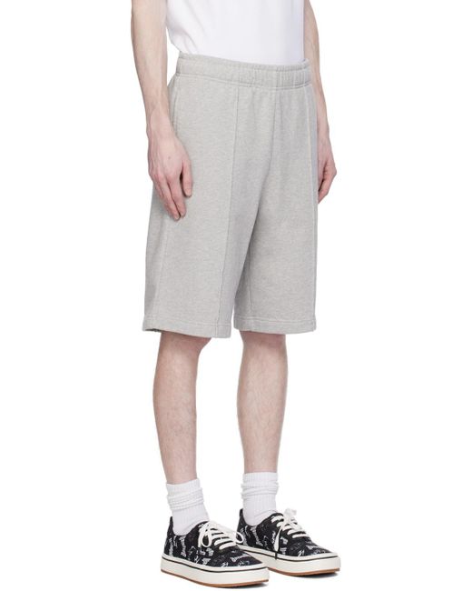 Ambush Gray Bermuda Logo Patch Shorts for men