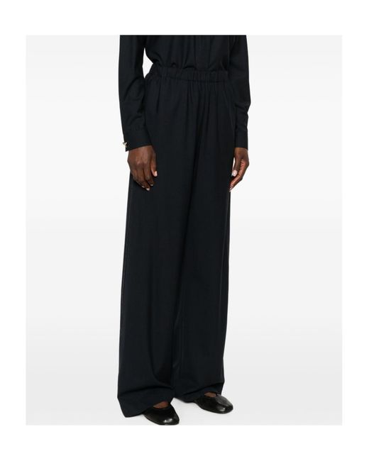 Fabiana Filippi Black Trevi Beaded-Trim Trousers