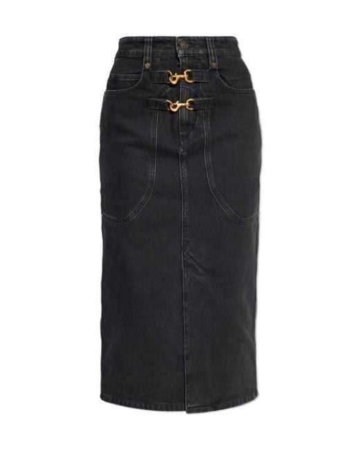Isabel Marant Black Pavina Denim Skirt