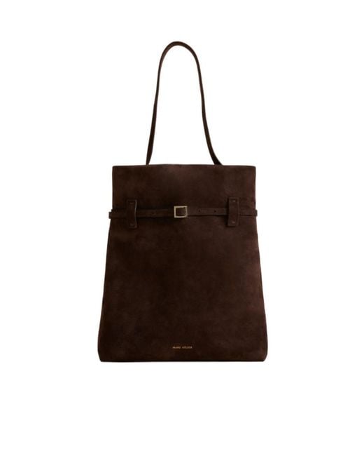 MANU Atelier Brown Tote Du Jour Belt-Detailed Tote Bag