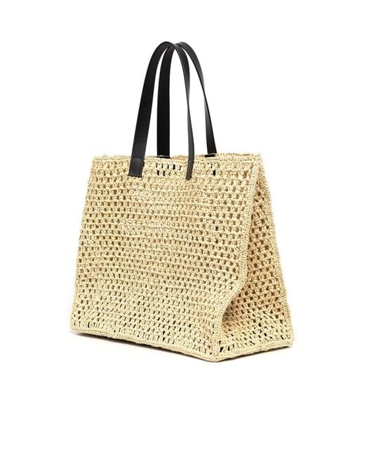 Anine Bing Natural Large Rio Woven Tote Bag