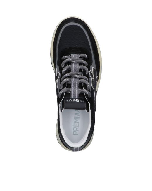 Premiata Black Nous Sneaker for men