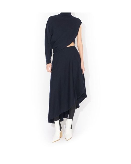 Alaïa Blue Alaïa Cut Out Dress