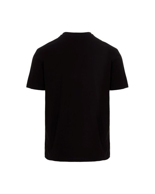 Neil Barrett Black Thunderbolt Print T-Shirt for men