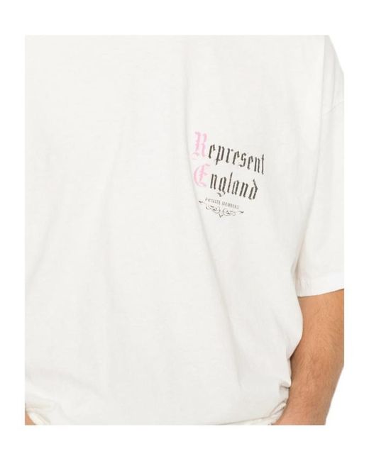 Represent White Private Members T-Shirt for men