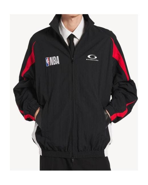 Balenciaga Black Nba Collaboration Tracksuit Jacket for men