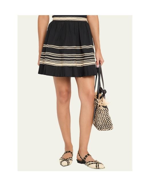 Ulla Johnson Black Adaleigh Mini Skirt
