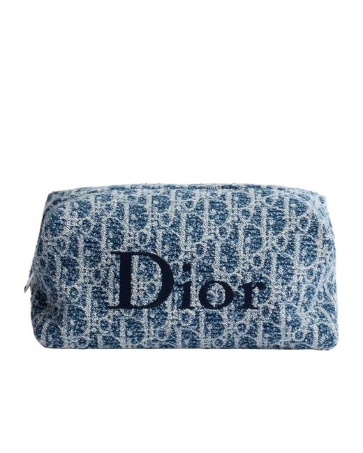 Dior Blue Iviera Large Travel Venus Pouch