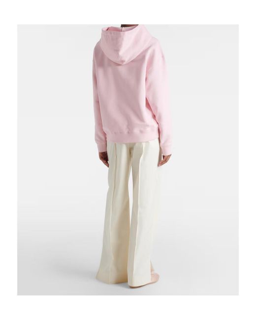 Jil Sander White Pleated Cotton Wide-Leg Pants