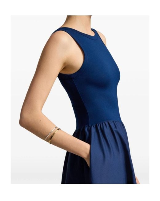 Polo Ralph Lauren Blue Sleeveless A-Line Maxi Dress