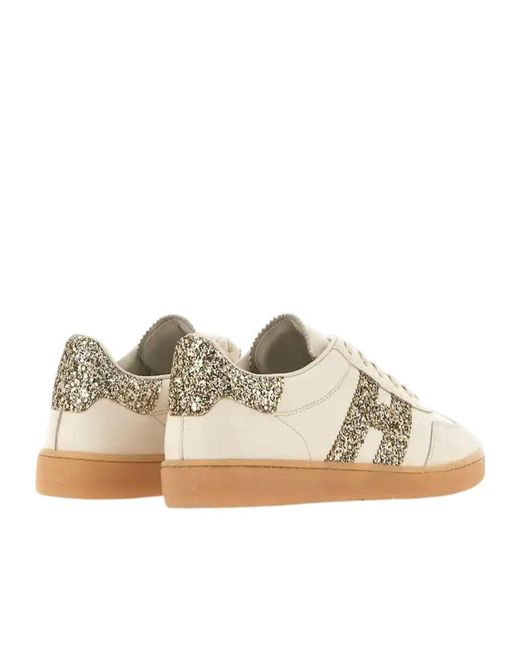 Hogan White Logo Embellished Zapatillas Cool Sneakers
