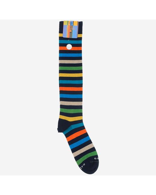 Gallo Blue Printed Socks for men