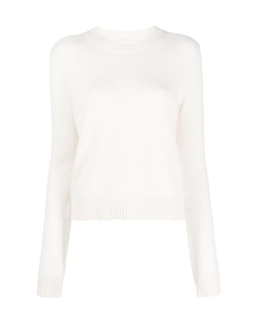 Lisa Yang White Mable Sweater Knitwear