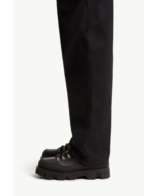 Moncler Black Stretch Gabardine Pants for men