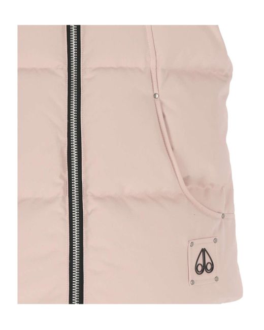 Moose Knuckles Pink Sleevless Down Vest