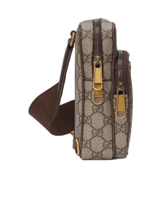 Gucci Multicolor Ophidia Gg Web Striped Belt Bag for men
