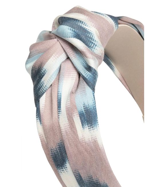 Jennifer Behr Blue Ikat Samaya Headband