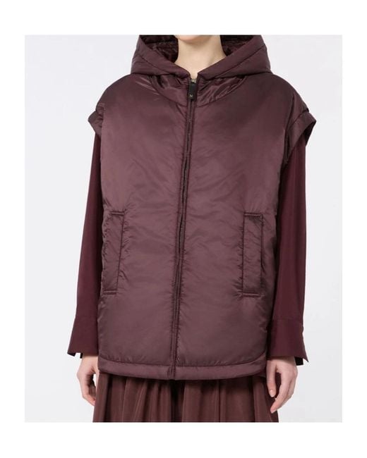 Max Mara Purple The Cube Sleeveless Jacket
