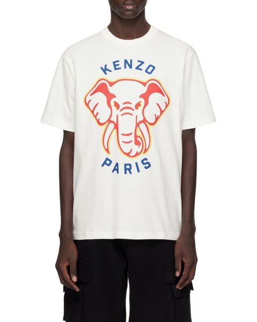 KENZO White Elephant' T-Shirt for men