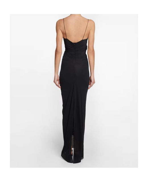 Christopher Esber Black Molded Venus Jersey Maxi Dress