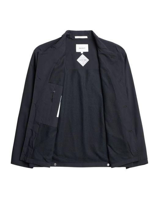 Norse Projects Blue Collared Windproof Casual Jacket for men