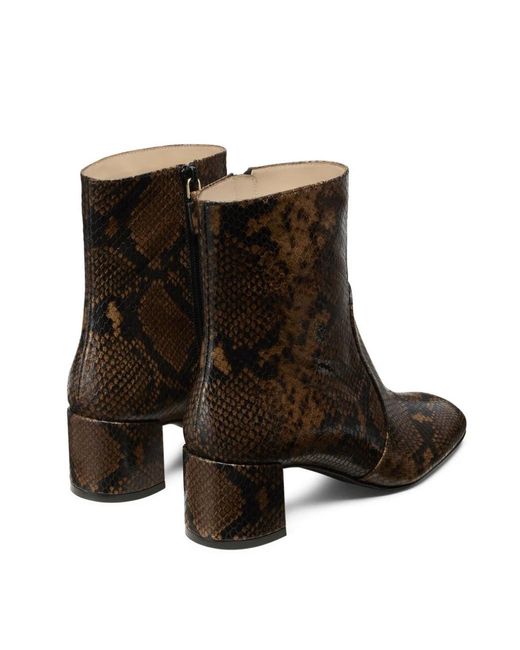 Stuart Weitzman Brown Maeve Zip Bootie