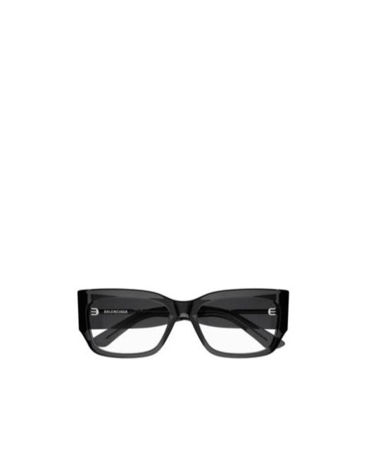 Balenciaga White Eyewear Rectangular Frame Glasses for men