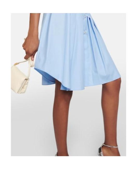 Marni Blue Poplin Shirt Dress