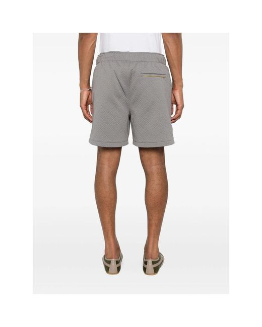 Casablanca Gray Logo-Pattern Shorts for men
