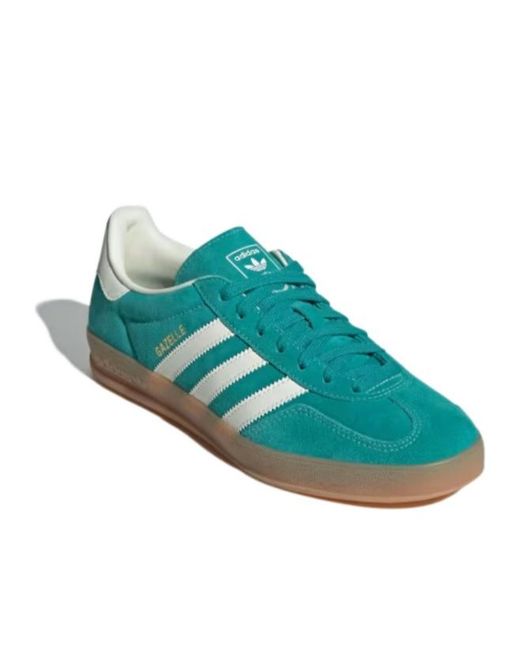 Adidas Green Originals Gazelle Indoor Lace-Up Sneakers for men