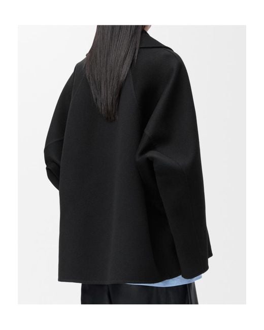 Loewe Black Double-Breasted Coat