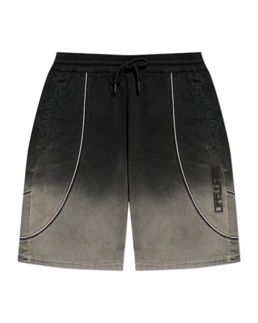 Off-White c/o Virgil Abloh Gray Drawstring Shorts for men