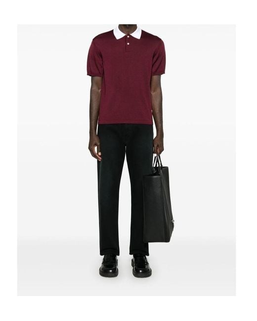 Prada Black Logo Patch Straight-Leg Jeans for men