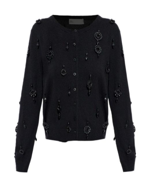 Tory Burch Black Embellished Cardigan