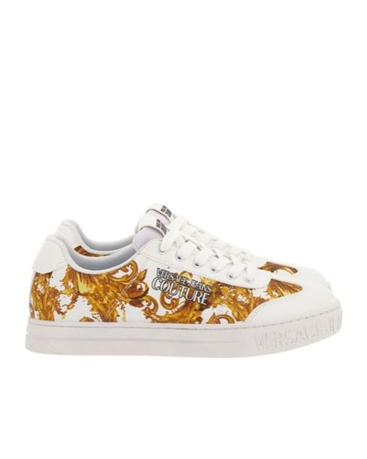 Versace White Low Top Sneakers for men