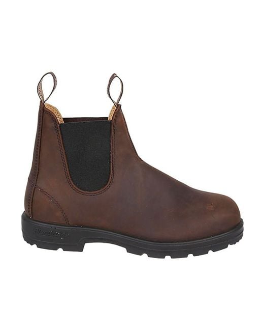 Blundstone Brown Stitching Details Short Boots for men