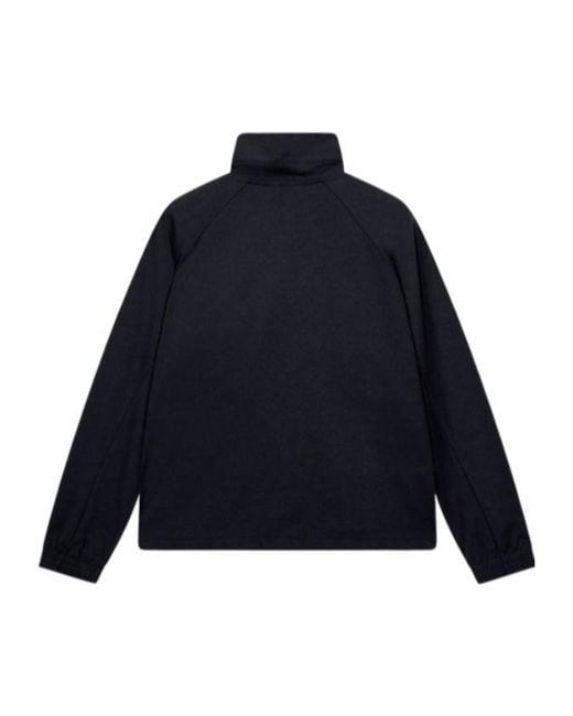 Emporio Armani Blue Raglan-Sleeve Zip-Up Sweatshirt for men