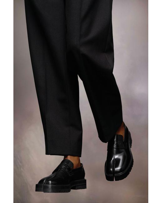 Maison Margiela Gray Tabi County Slip-On Loafers